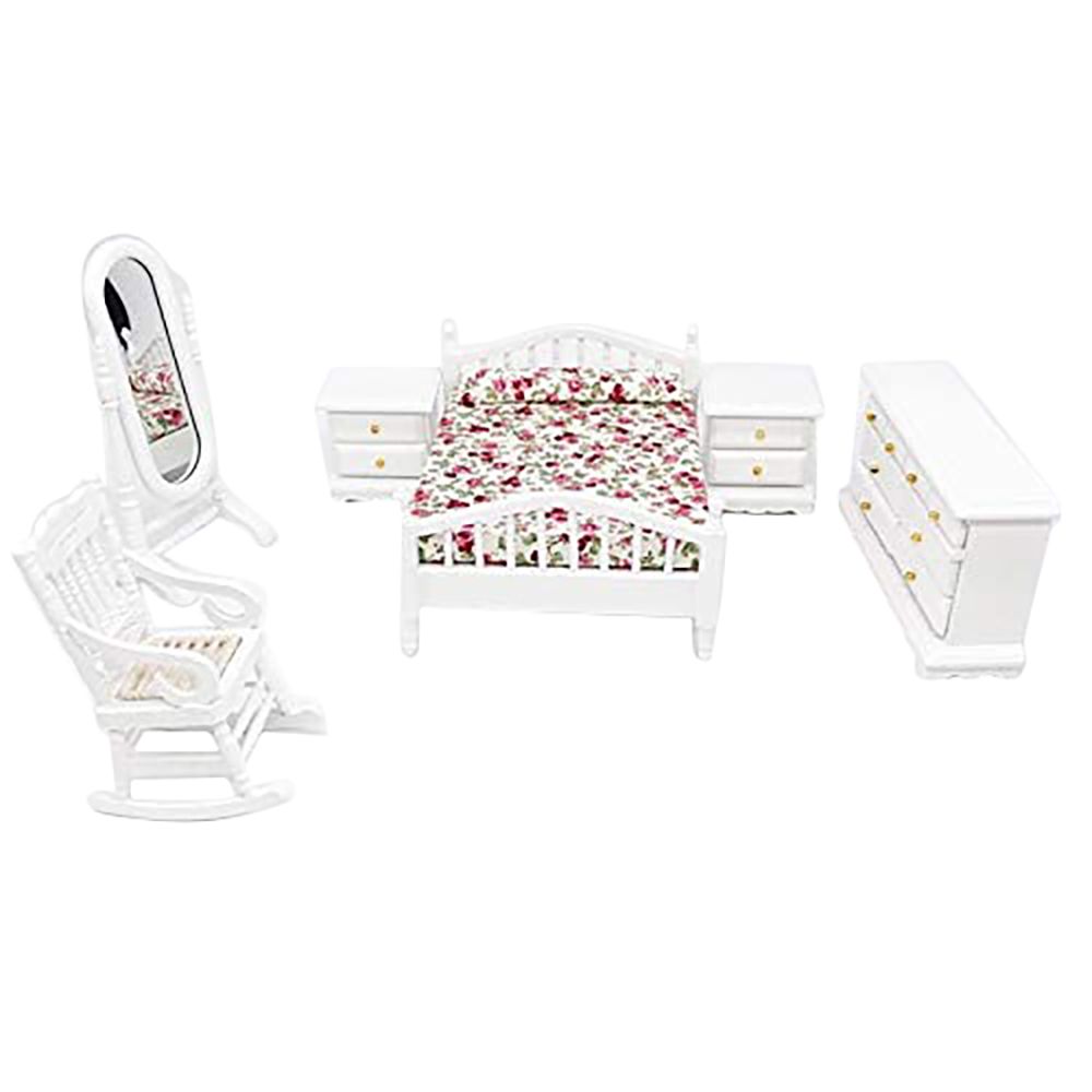 Dollhouse Bedroom Furniture Set Miniature Dollhouse Furniture Miniature Dollhouse Accessories for Kid Best Gifts