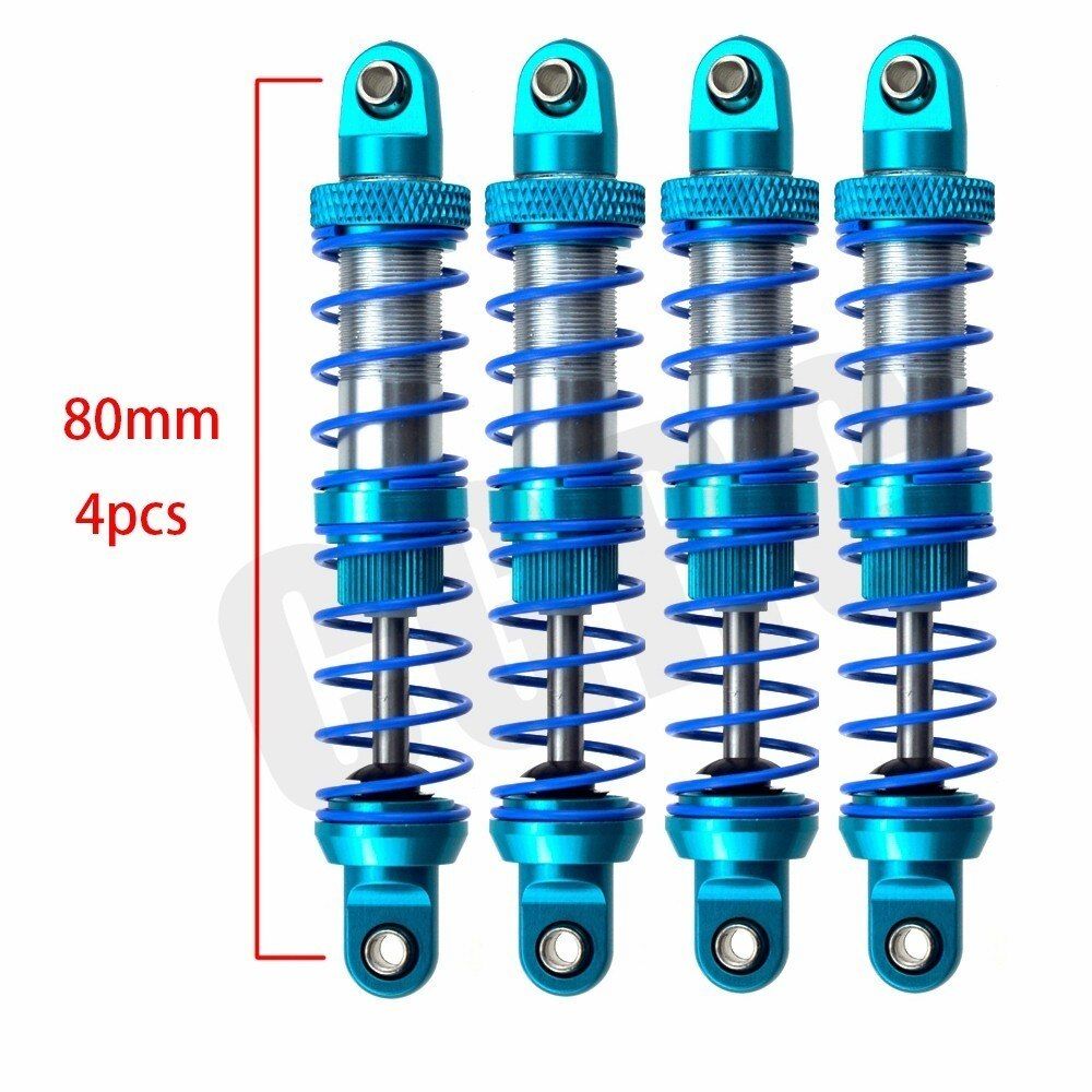Metal Double Spring Oil Shock Absorber 70/80/90/100/110/120mm For 1/10 RC Crawler Car Traxxas TRX4 TRX6 G63 Axial SCX10 D90 DIY