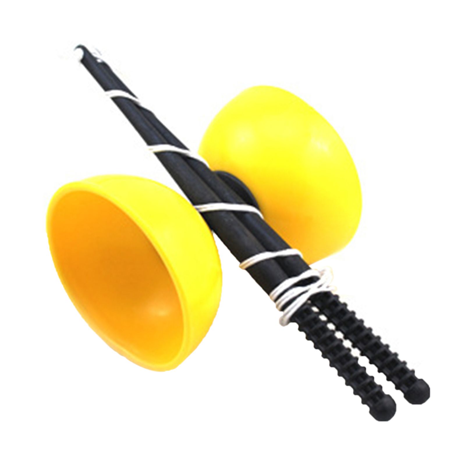 Funny Chinese YOYO 3 Bearing Clutch Diabolo Set Metal Sticks String Bag Toys