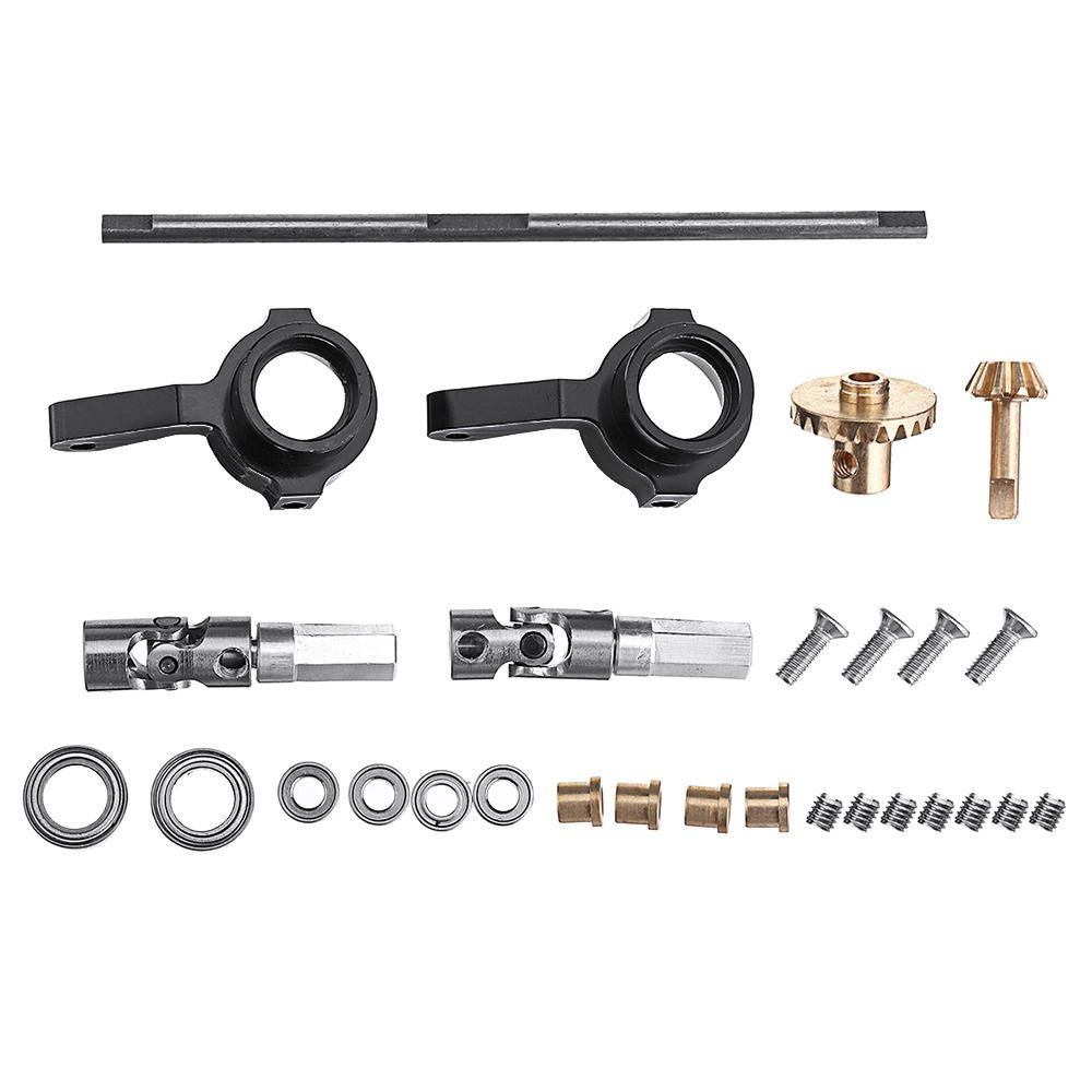 Yfashion WPL Copper ear Front Bridge Axle+Drive Shaft Steering Cup for B14 B24 B36 C14 C24 RC Car