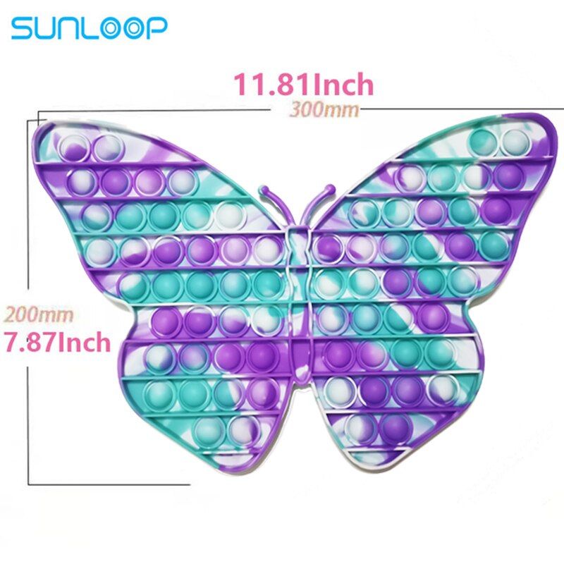 Giant Size Popits Fidget toys 30cm Rainbow Big push pop bubble XXL dimple antistress Toy Simpl Dimmer stress Toy Children Gift