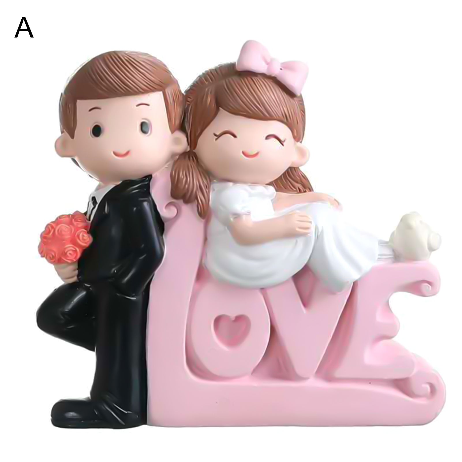 Car Couple Figurine Decorative Ttile-friendly Coupleniatures