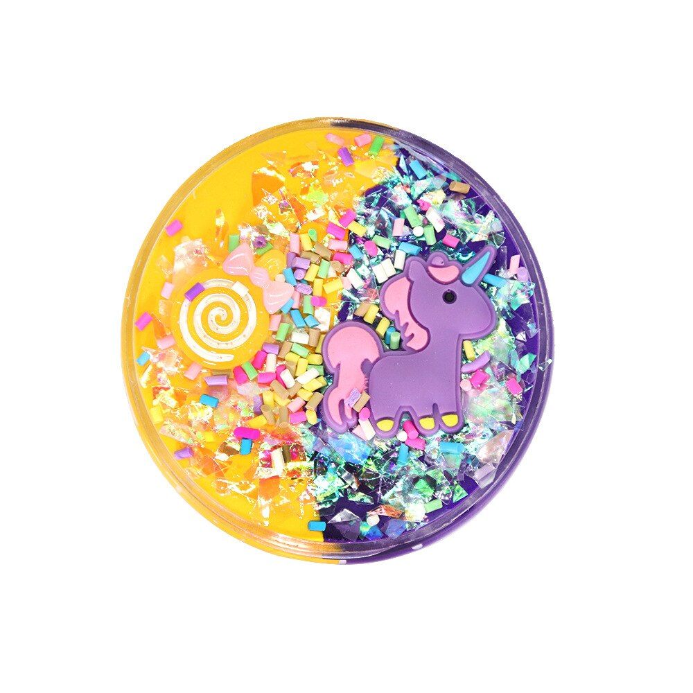 Unicorn puff Slime 60ml plastic clay Light Clay colorful Modeling Polymer Clay Sand Fidget Plasticine Gum For Handmade Toy
