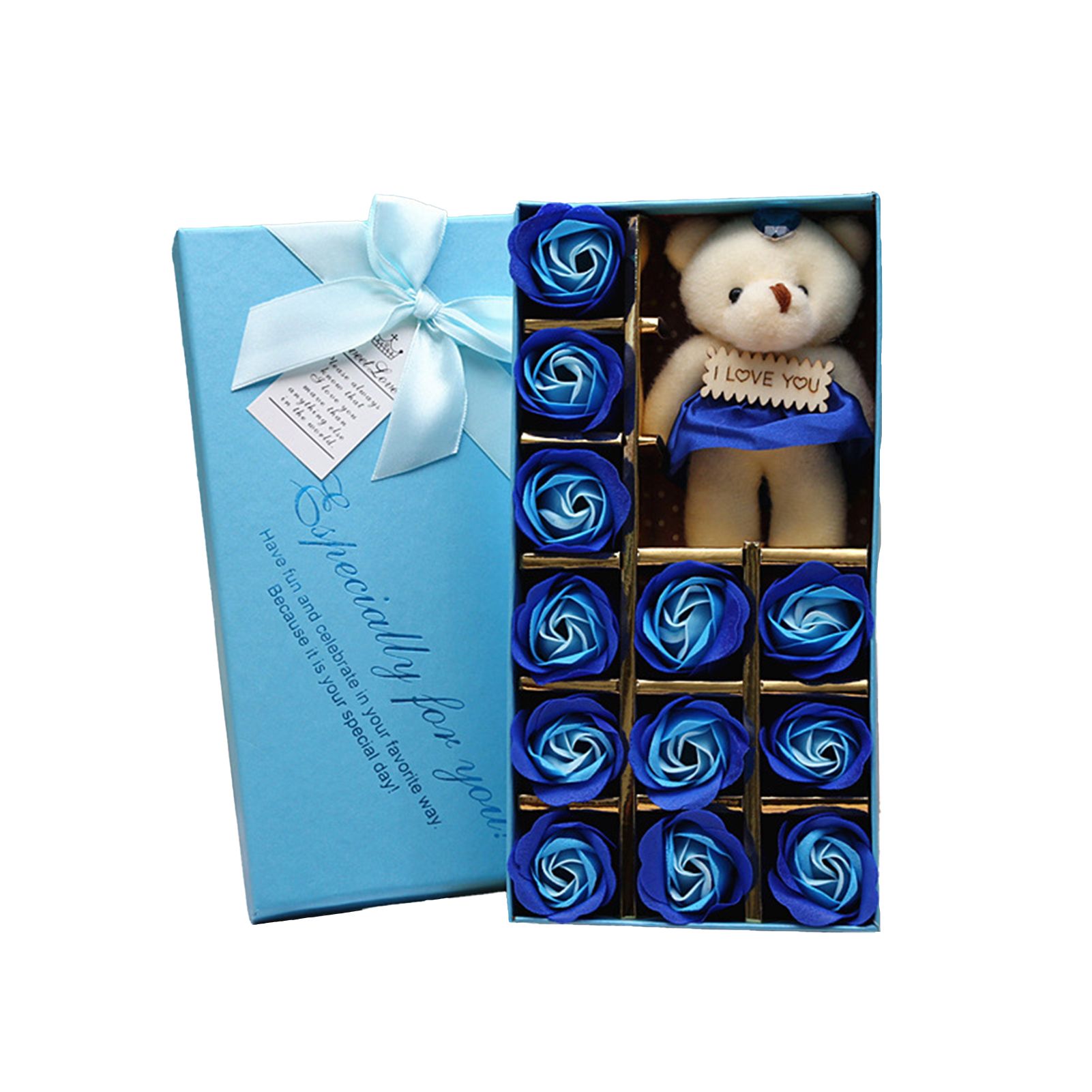 Soap Flowers Box istic Beautiful Rose Flowers Bath Soap Gift Box