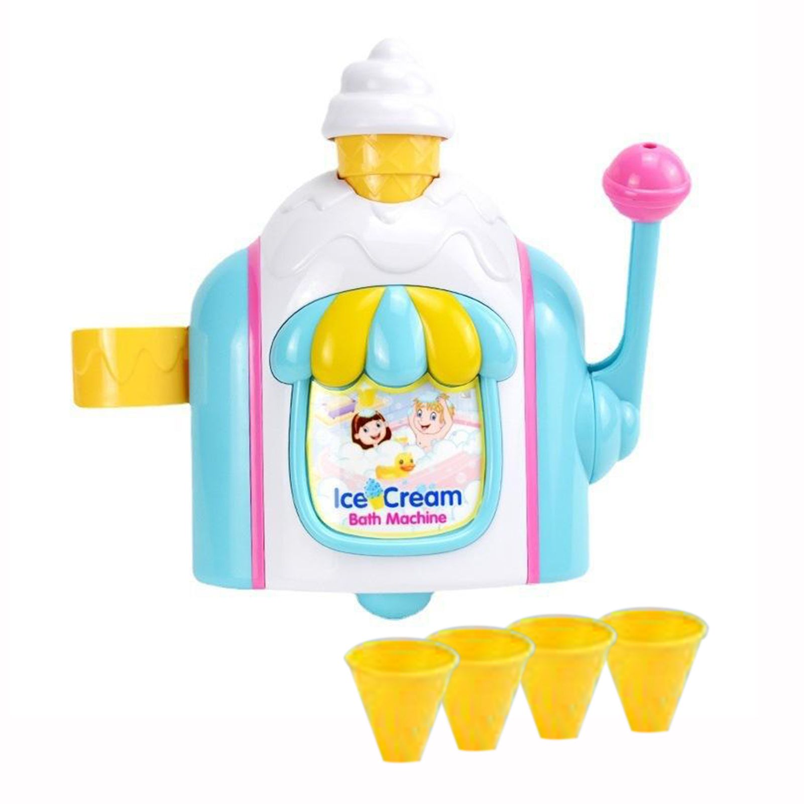Blow Bubbles Toy Develop Intelligence Ice Cream Bubble Machine Toy