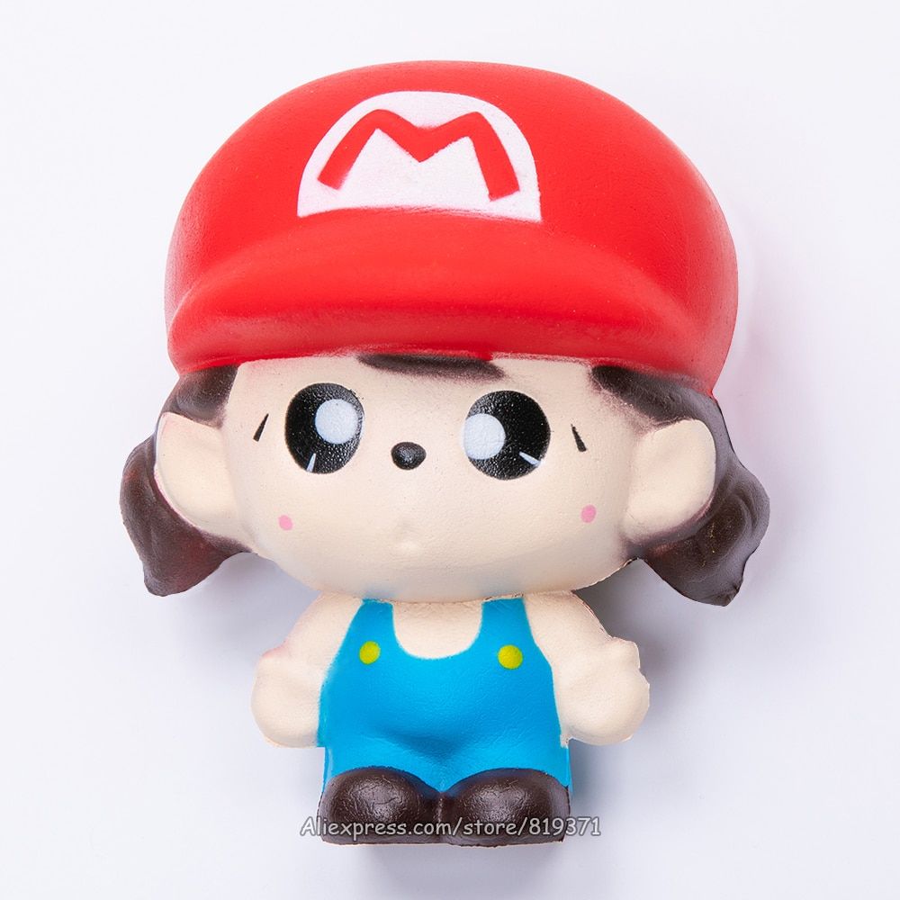 Kawaii Cute Squishy Slow Rising Mario Animal Big Squeeze Scented Fun Autism Antistress Squishy Interesting Toy For Children