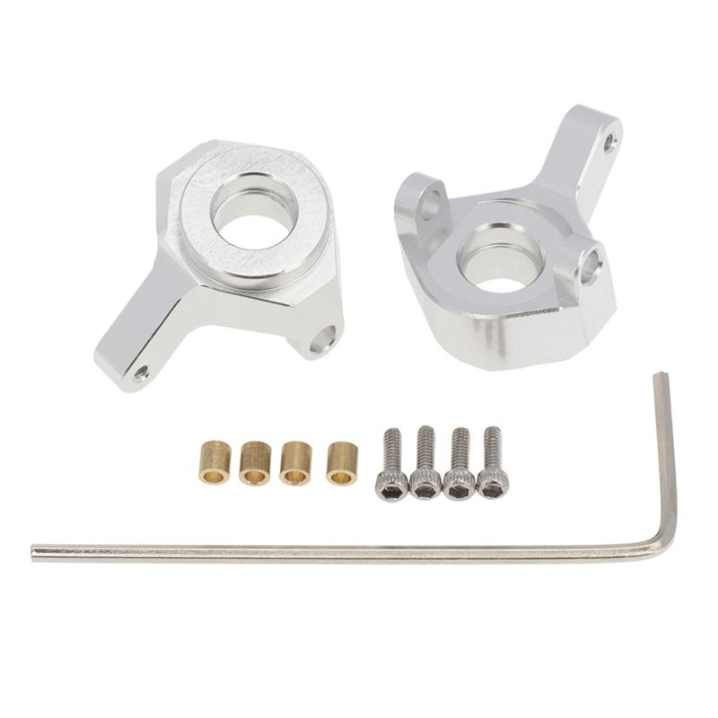 2Pcs Metal Steering Knuckle Steering Cup for 1/24 RC Crawler Car Axial SCX24 90081 AXI00001 Upgrade Parts