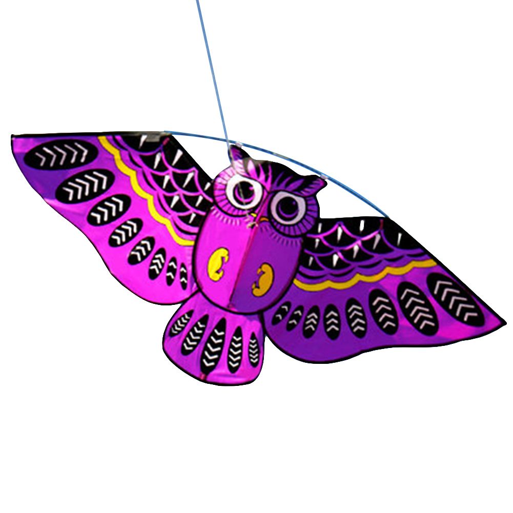 Outdoor Colorful Cartoon Owl Easy Flying Kite with 50m Line Children Kids Toys