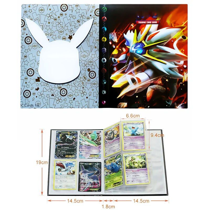 Pokemon Card Holder Album Book 240Pcs Anime Game GX Trading Cards Albums Collectors Binder Top Loaded List Toy Gift For Children