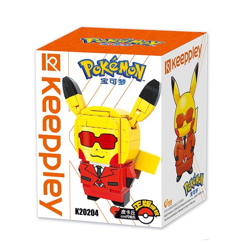 Keeppley Pikachu Assembled Building Blocks Hand Made T-oys Pokémon Pikachu Enlightenment Boy Gift