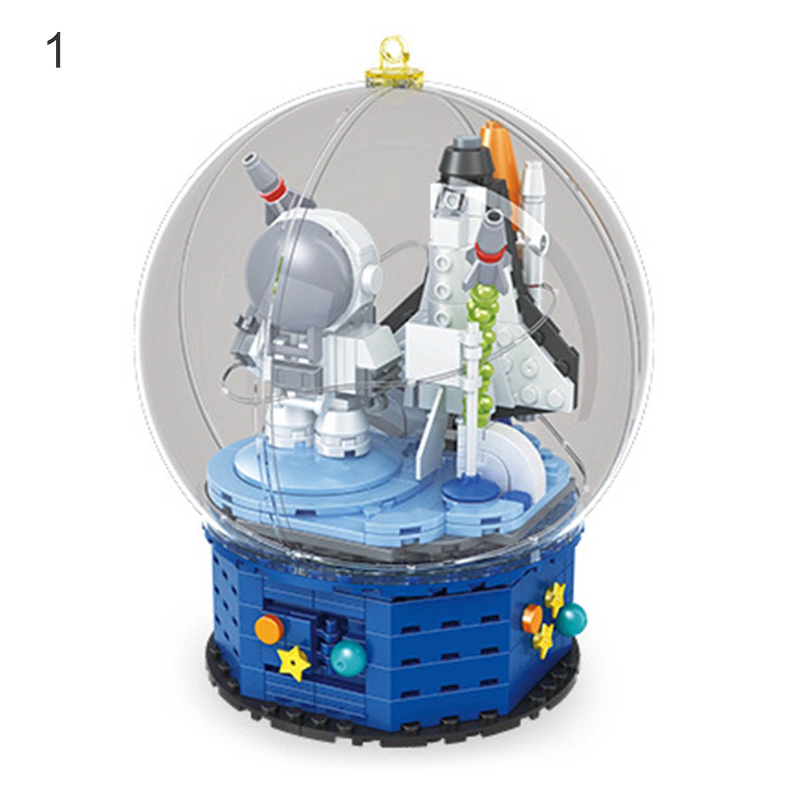Building Block Astronaut Series Desktop Decor Realistic Cartoon Spaceman Building Bricks Educational Toy for Parent-child Interaction