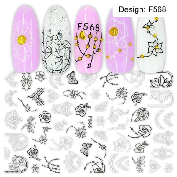 3D Winter Fruit Slider on Nails Letter Sticker Decals  Flamingo Design Adhesive Manicure Tips Nail Art Decorations CHF554-563