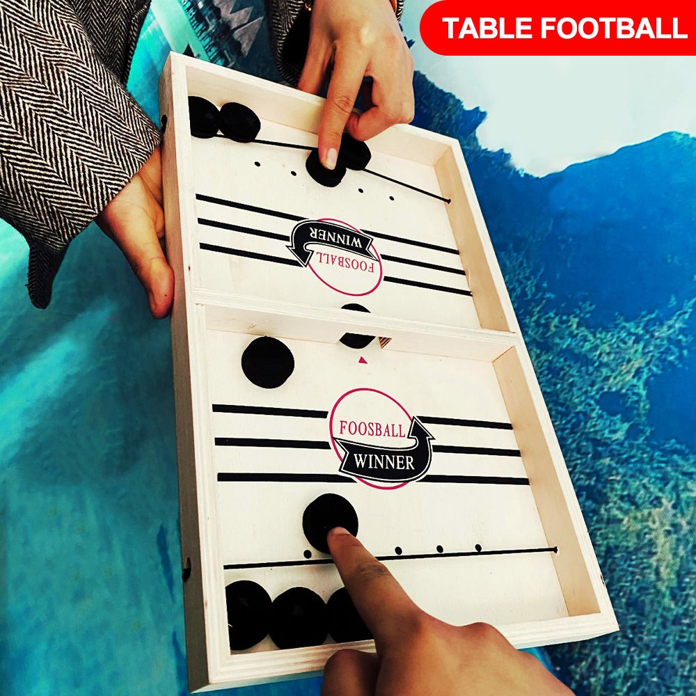 Ecocc【COD】Fast Sling Puck Game Paced SlingPuck Winner Board Games Toys Juego For Adults