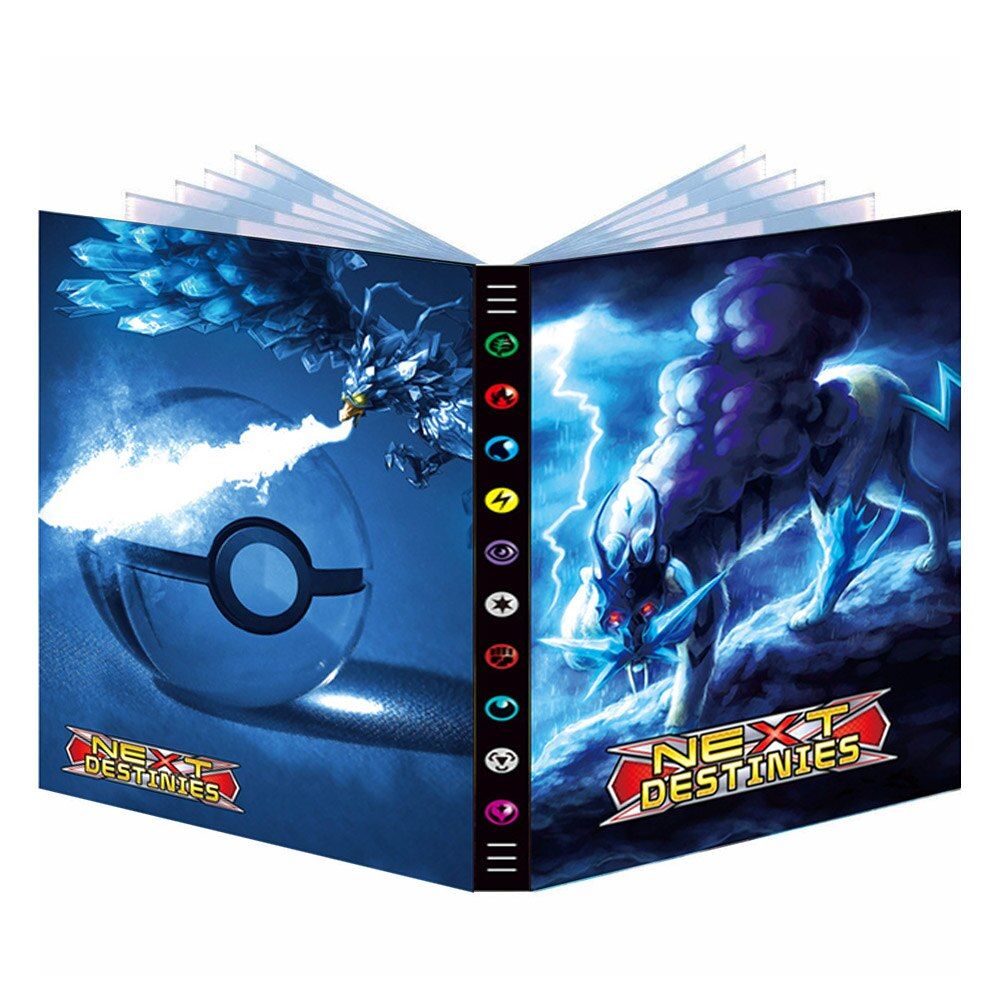 New 432Pcs Pokemon Album Book Cartoon Map Card Loaded List Folder Game Card VMAX GX Holder Collection Binder Kids Cool Toys Gift