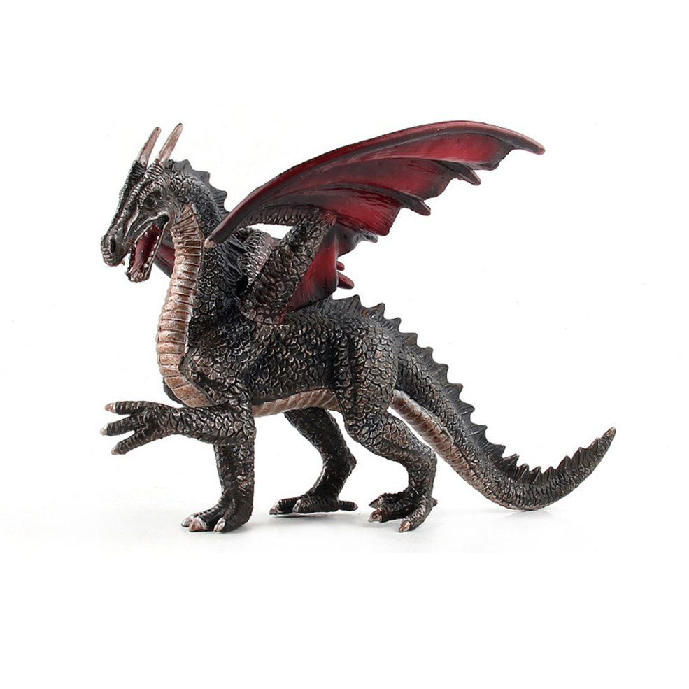 Large Fiery ons Figure Toy Set Educational Simulated Dinosaur Model - 124-152 Black Stone on