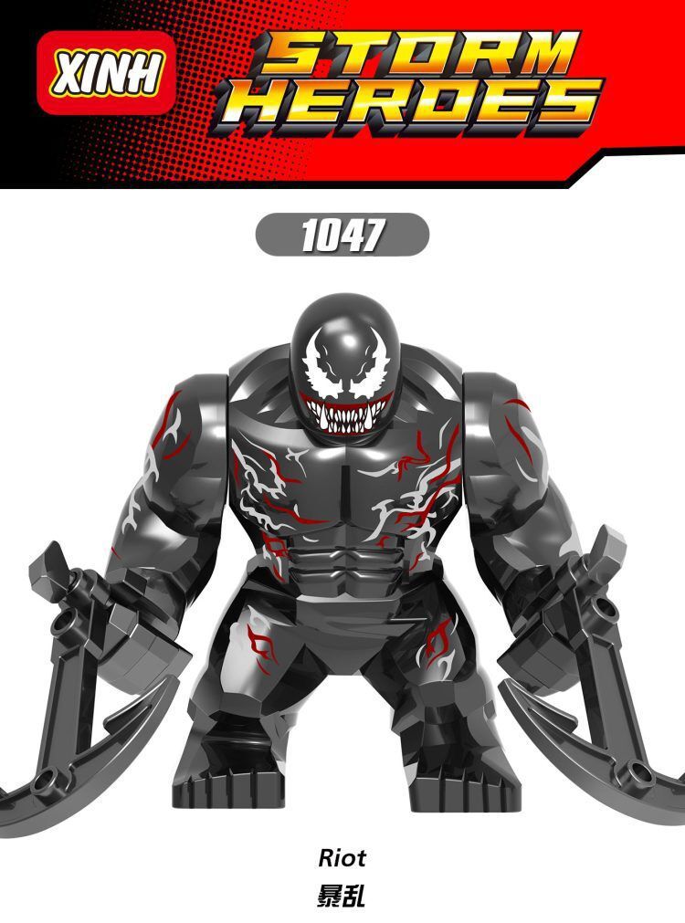 Single Sale Hot Marvel Venom Building Block Carnage Anti-Venom Riot Agent Venom Building Block Anime Character Series Toys For Children Gift X1047