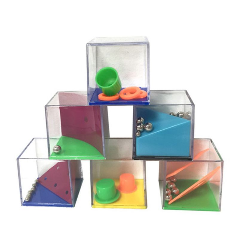 24 Pcs Gravity Balance Bead Set Intelligance Decompression Puzzle Toy Mini Labyrinth Cube Game Boredom Relieve Gadgets