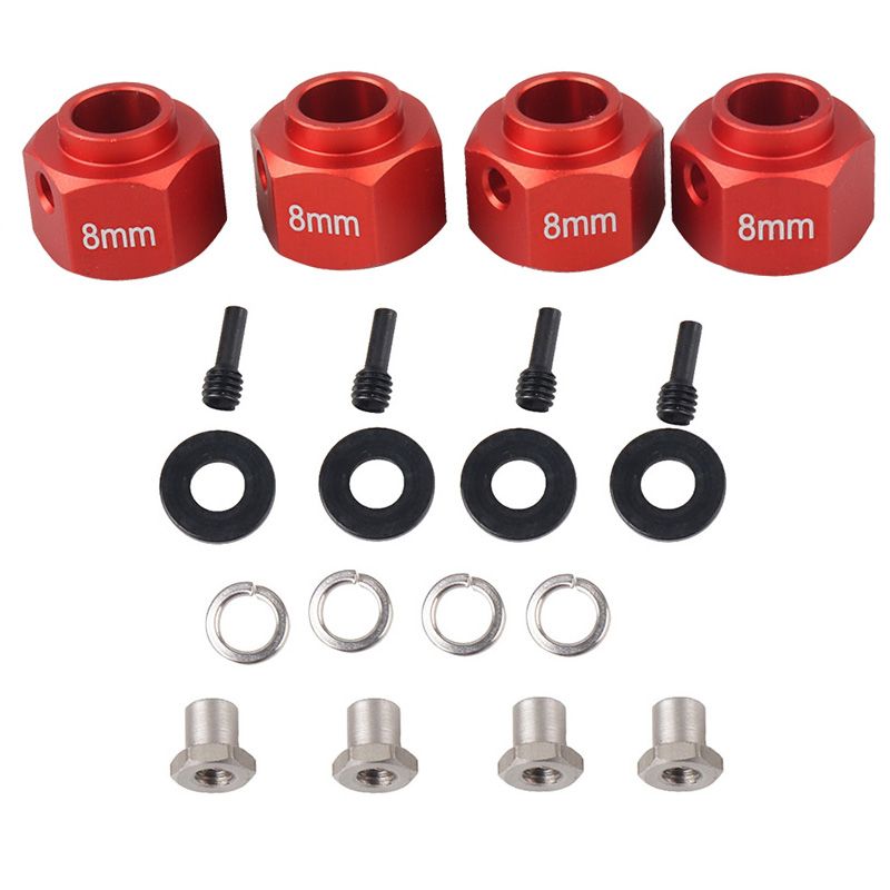 Yfashion Car 8MM/9MM Widen Adapter Set for 1/10 RAXXAS RX-4 RX4 RC rucks Wheels