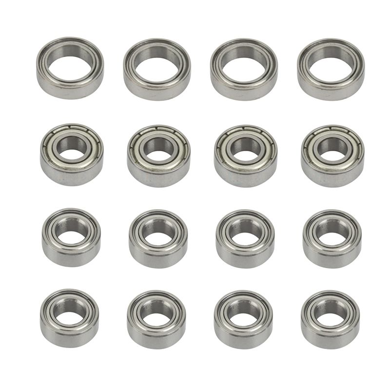 NANLIY- 16Pcs Ball Bearing Kit for Tamiya TT02 TT-02 TT02D TT-02D 1/10 RC Car Upgrade Parts Accessories