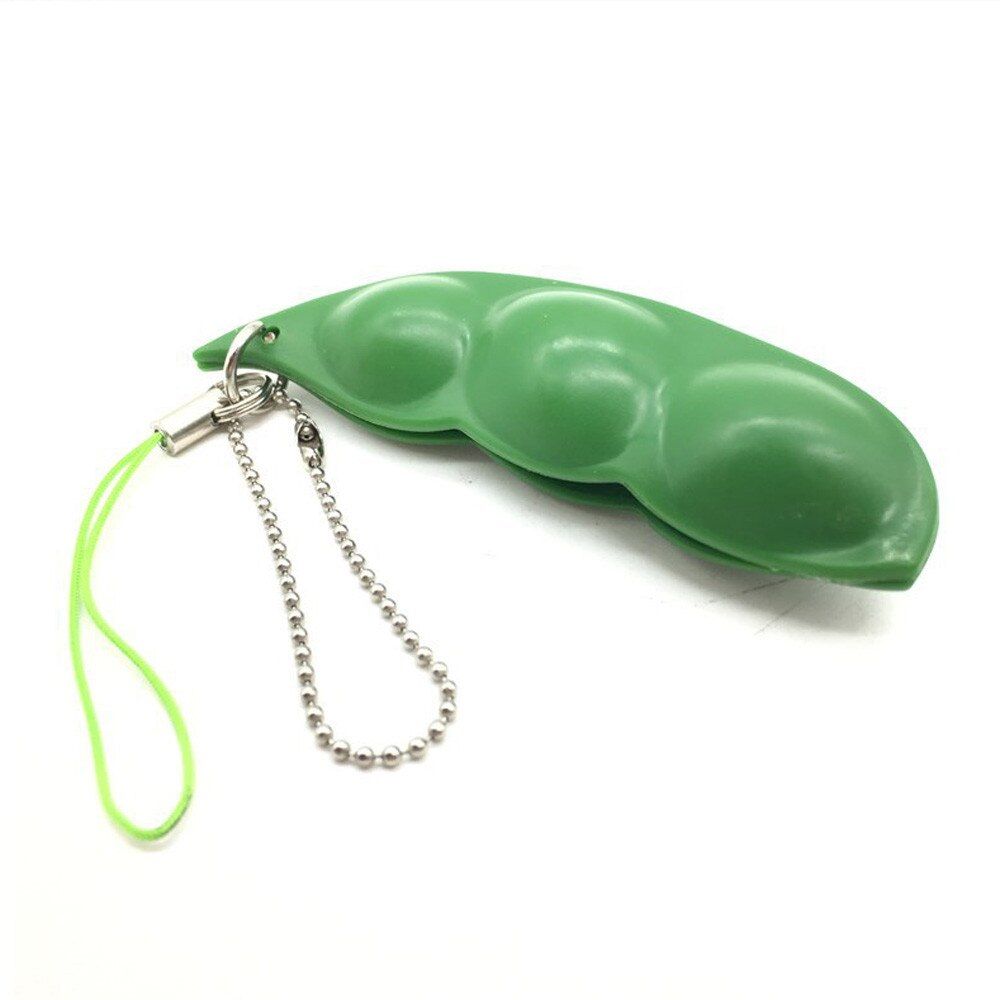 Infinite Squeeze Edamame Toy Peas Beans Keychain popite  fidget toys Decompression Anti Stress reliever figet toys stress