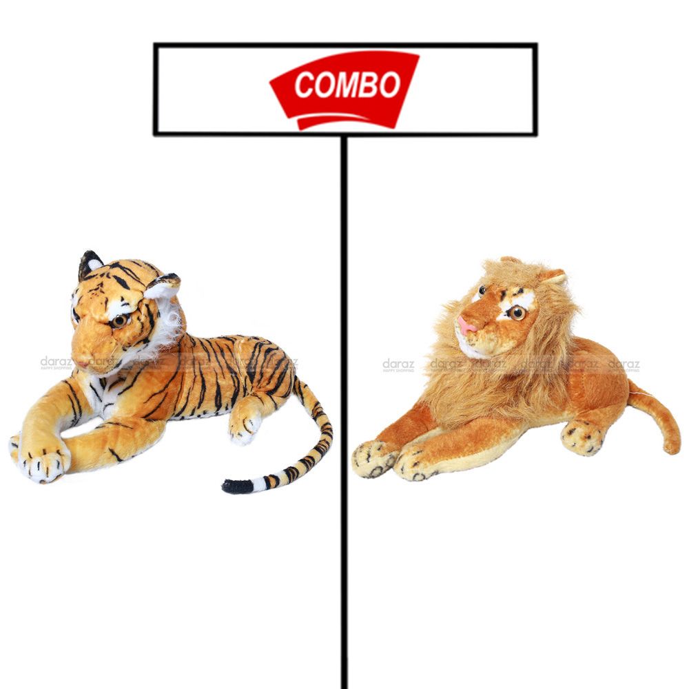 TIGER TEDDY WITH LION TEDDY COMBO PACK FOR YOUR KIDS