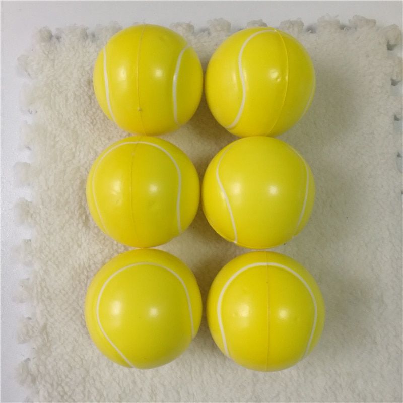 6pcs 6.3cm Squeeze Ball Toy Football Basketball Soft Foam Sponge Anti stress Baseball Tennis Toys for Kids Children