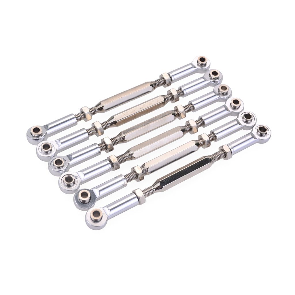 Yfashion Aluminum urnbuckle Rod Linkage Steering Rods for RC 1/10 1/8 Redcat HSP ZD Racing I HOBAO  ruck  ruggy Upgrade Parts