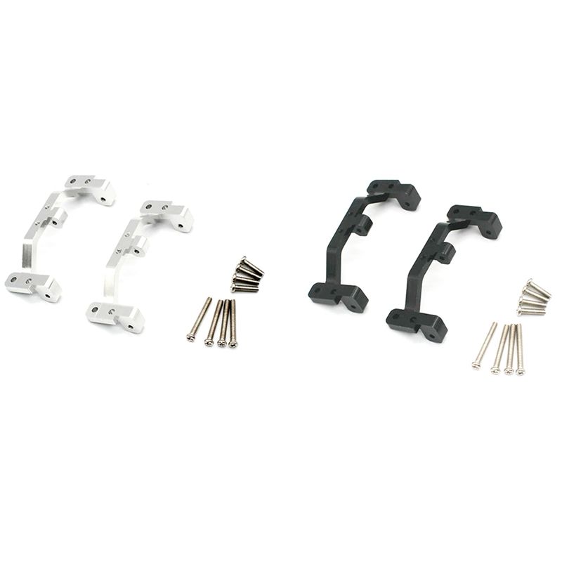 2set Metal Pull Rod Base Seat Bracket for MN D90 D91 D99S MN90 MN99S 1/12 RC Car Upgrade Parts,Black & galactic