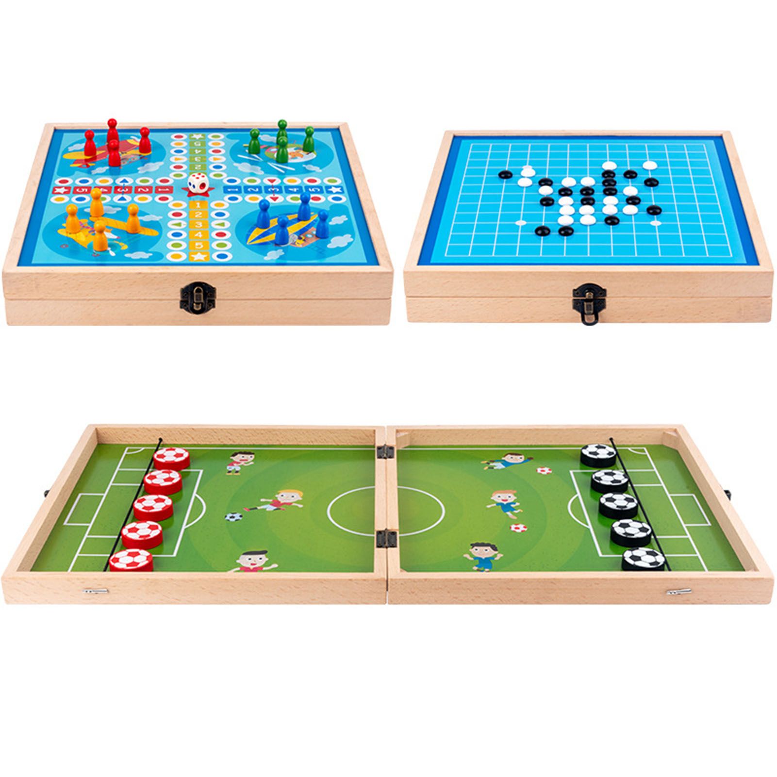 Board Game Multifunctional Desktop Football Gomoku Flying Chess Board Battle Game Toy
