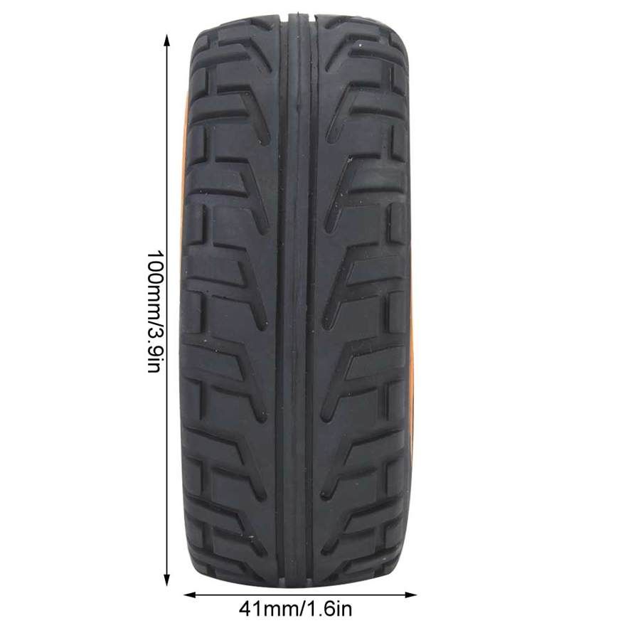 RC Wheel Rim Hub Tires Rubber Tyres for 1/8 On-road Racing Car Accessory