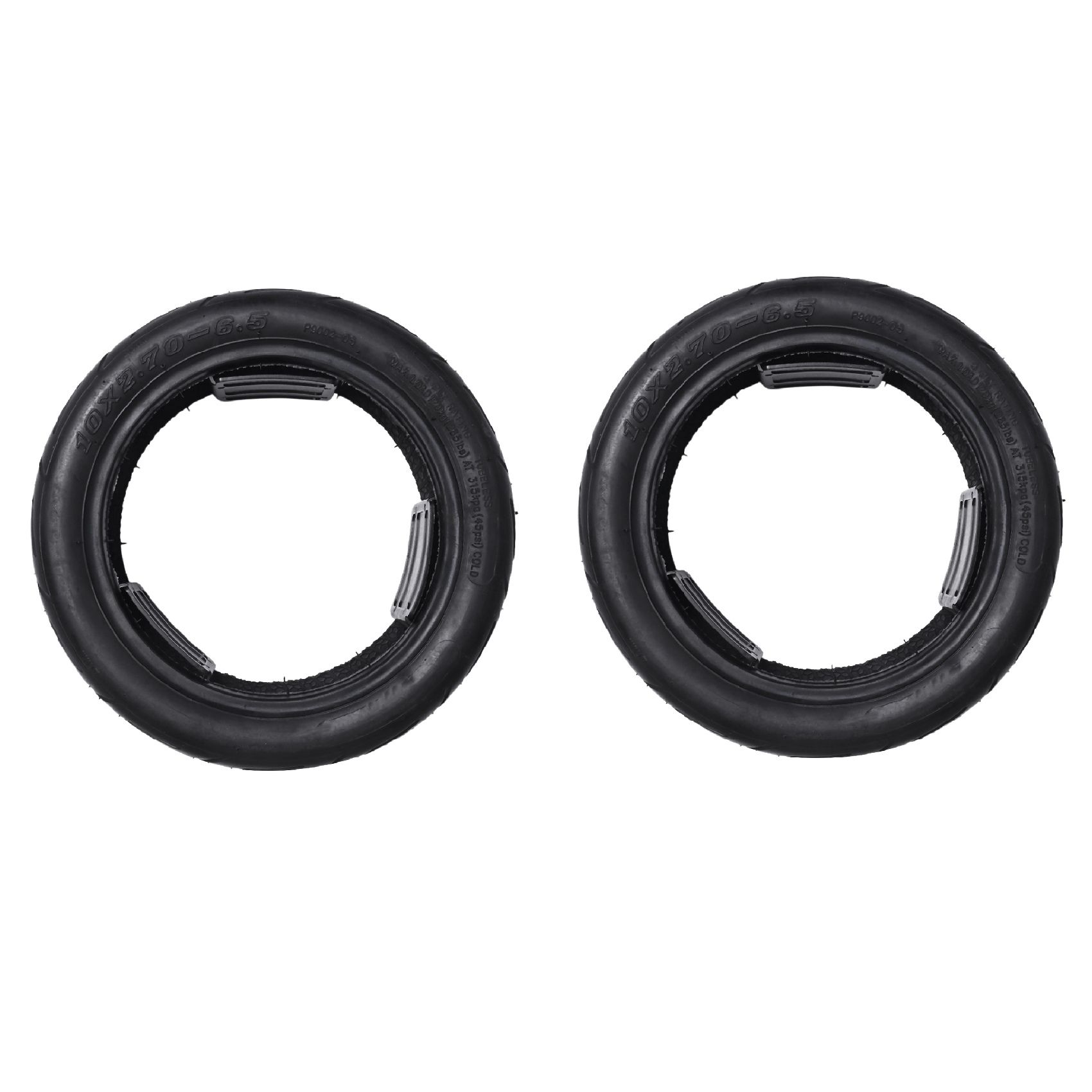 2X Tubeless Tire 10X2.70-6.5 Vacuum Tyres Fits Electric Scooter Balanced Scooter 10 Inch Vacuum Tires