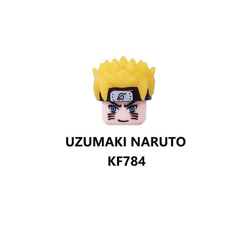 Building Blocks Anime Figures Hatake Tobi Uzumaki Uchicha Jiraiya Uchiha Itach Model For Children Head Toys KF6118