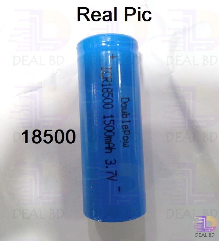 18500 3.7V 1500mAh Rechargeable Double-Pow 18500 Lithium Battery 1500mAh