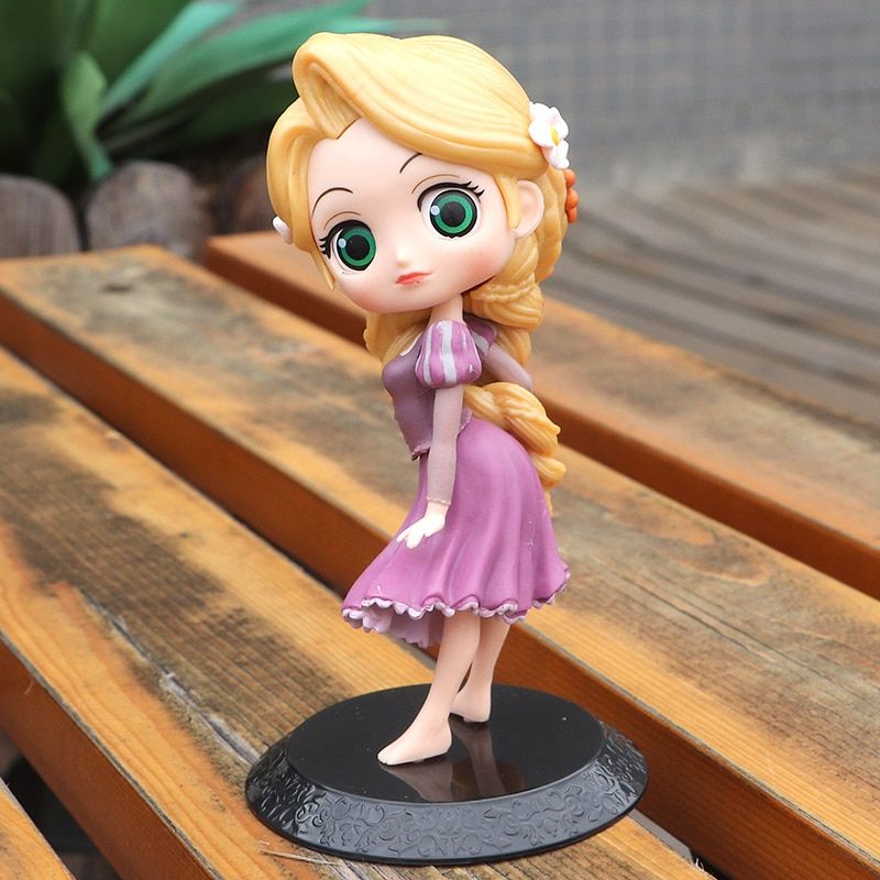 Disney Princess Mermaid Anna Elsa Belle Ariel Rapunzel Cinderella Sofia Snow White Mulan Action Figure Toys Girls Birthday Gifts