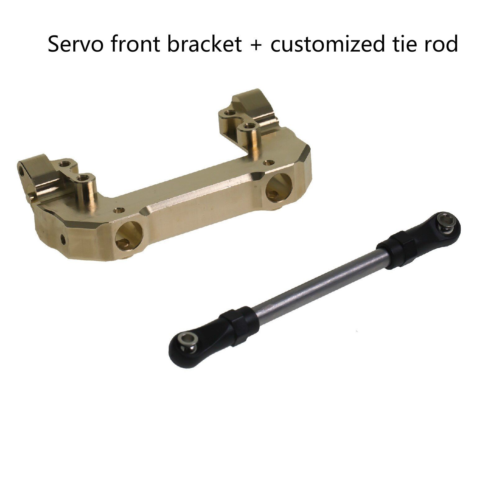 Brass steering gear front bracket, rear bumper, rear body column bracket for Axial scx10 III AX103007