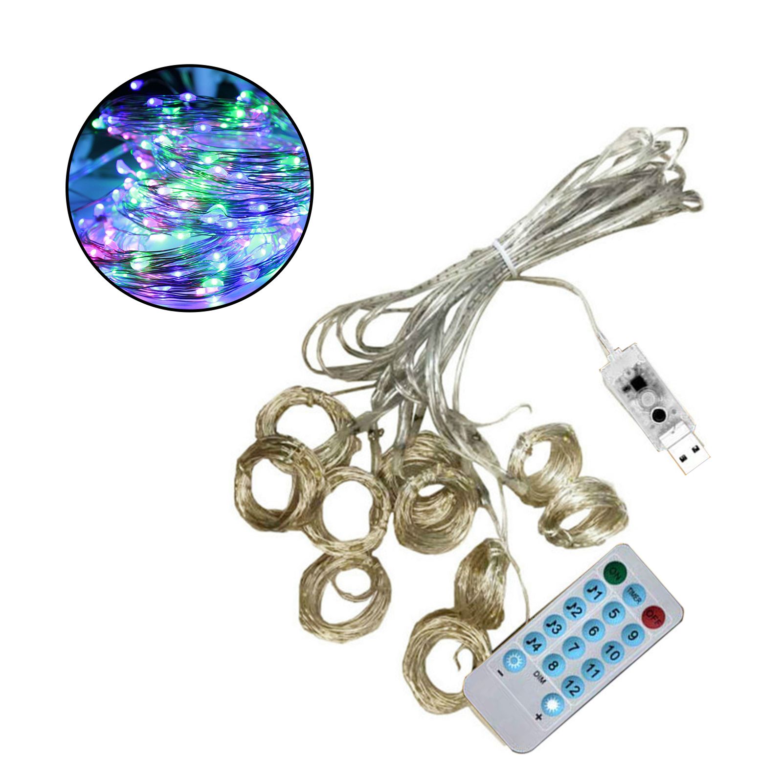 String Lamp Remote Control Long Decorativeni String Lamp