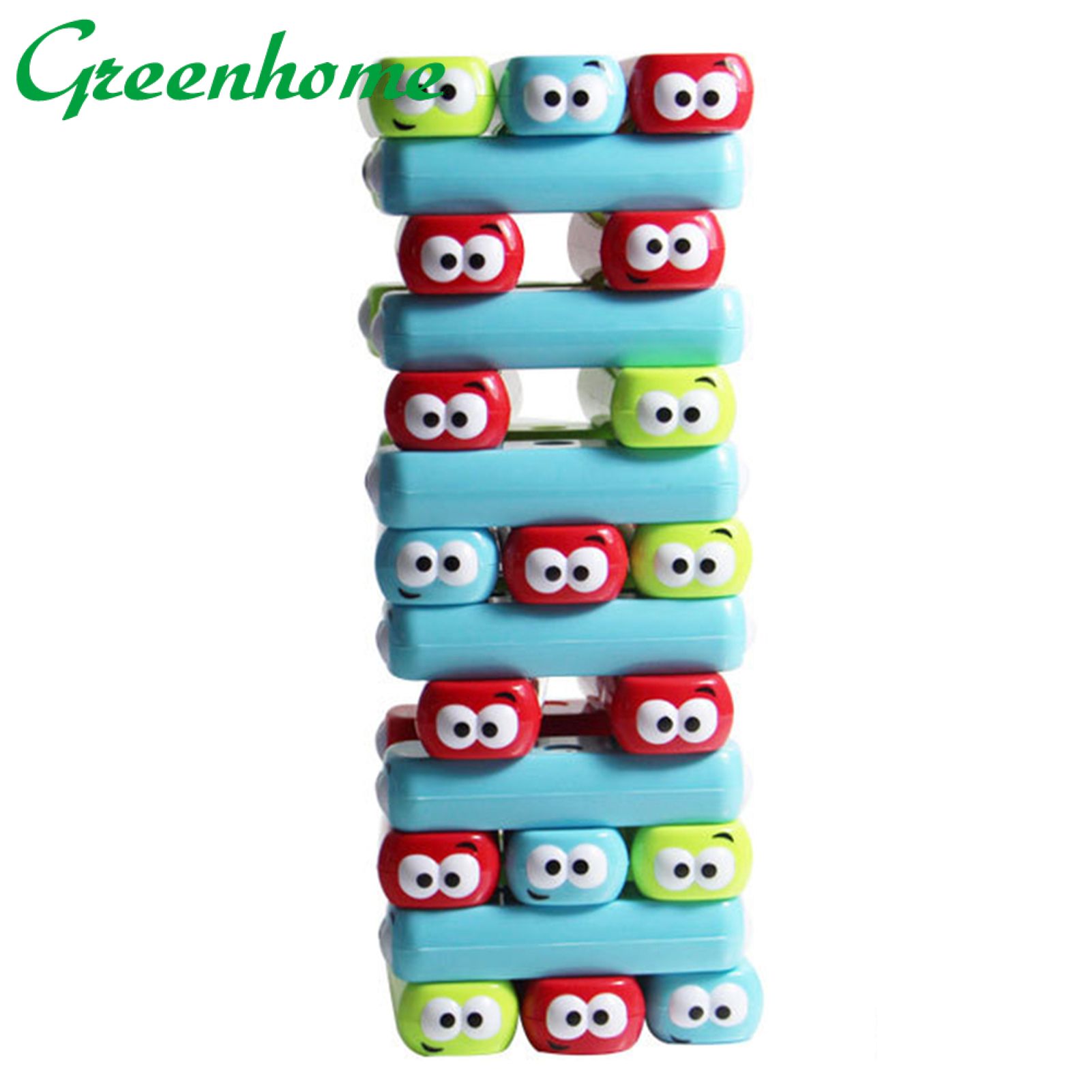 Greenhome Children Building Block Stacking High Board Game Kid Interactive Educational Toy