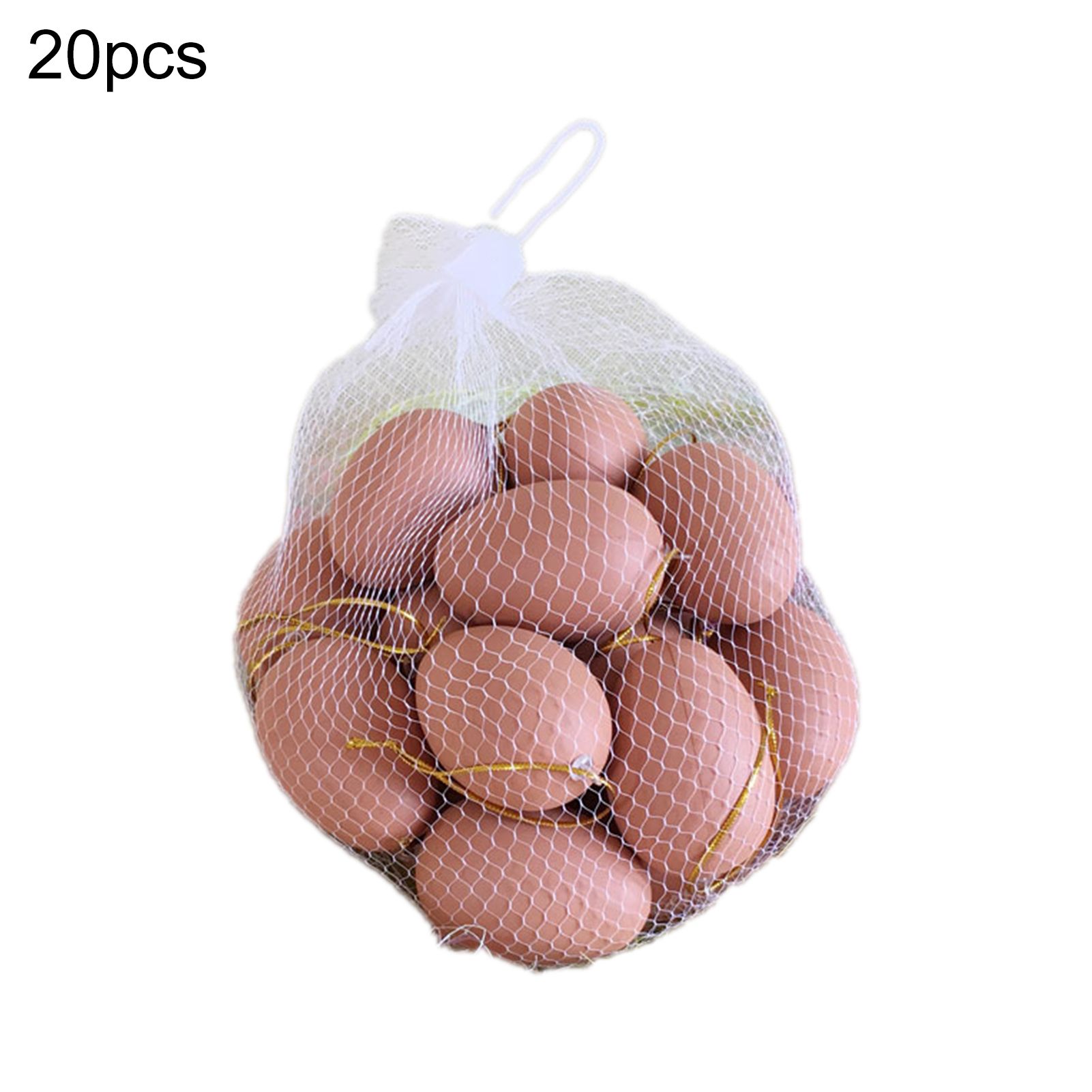 20Pcs Eggs Toy Mini DIY Graffiti Plastic Easter Simulation Eggs for Holiday Decor