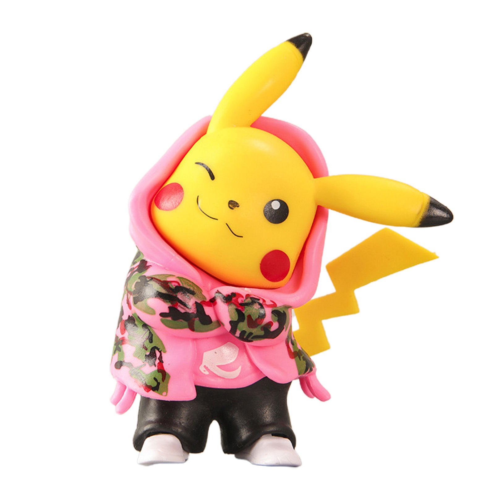 Pokemon Figures Wink Facial Expression Collectible Compact Pokemon Pikachu Figure Toy for Movie Lover