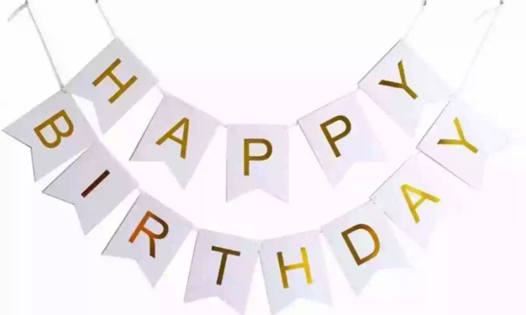 Happy birthday card banner