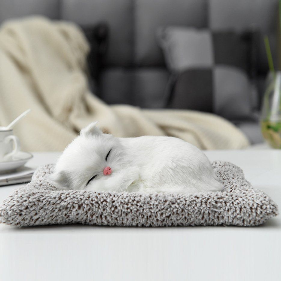 Cute Stuffed Toys Simulation Animal Cat Doll Plush Sleeping Cats Toy For Kid