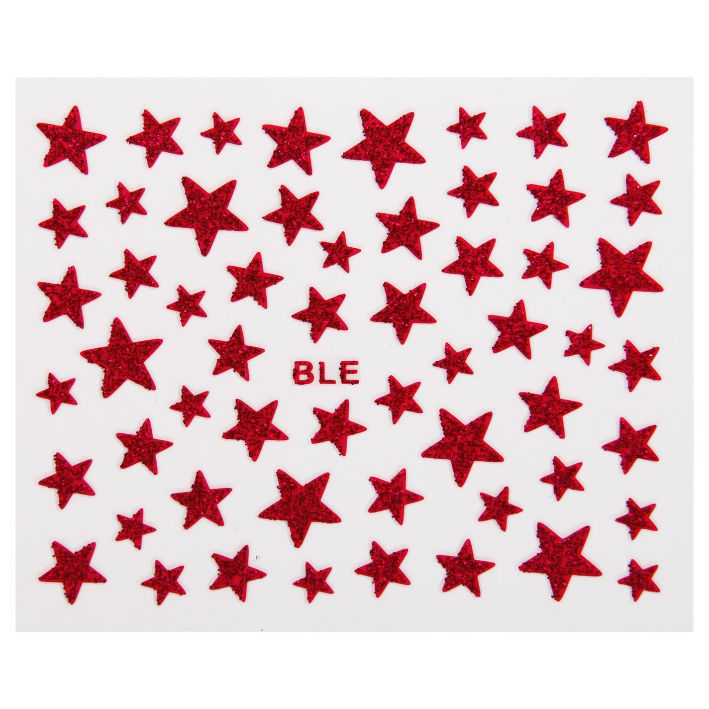3D Nail Art Stickers Slider Stars Glitter Shinning Stickers DIY Water Transfer Decals Colorful Nail Tips  Manicure Decorations
