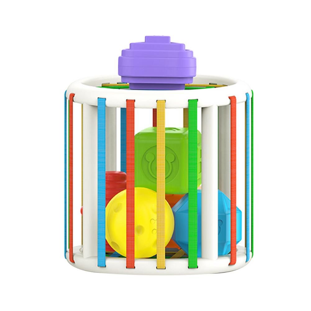 Montessori Baby Toys Activity Cube Toddler Color Shape Sorting Toys Mathematical Learning Toys For Kids Shape Educational Box