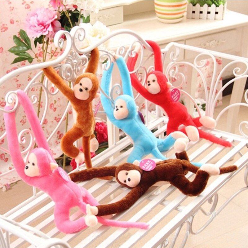 60cm Monkey Doll Curtains Baby Sleeping Appease Animal