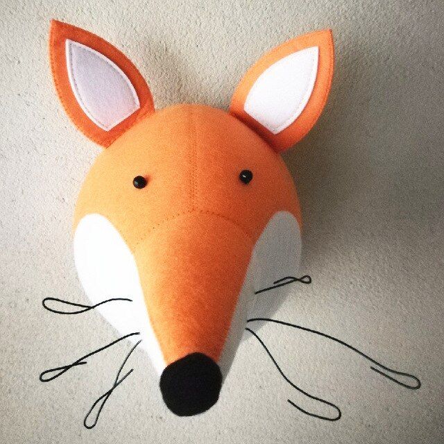 Plush Animal Head Wall Decoration Stuffed Toys Head Wall Mount For Baby Kids Elephant/Giraffe/Zebra Bedroom Wall Hanging Gift