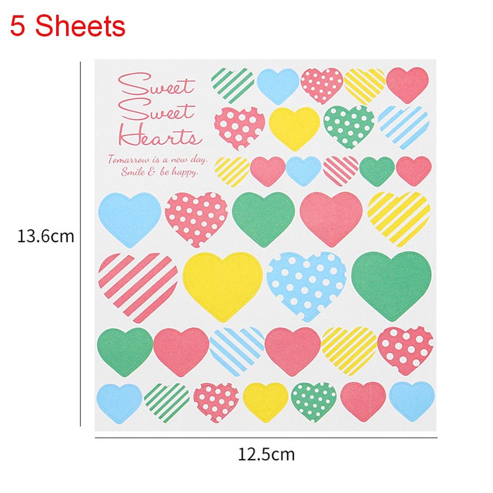5 Sheets Laptop Stickers Reward Motivational DIY Toys for Children Kids Cute Nail Sticker on Phone Notebook Fridge Bike Notepad
