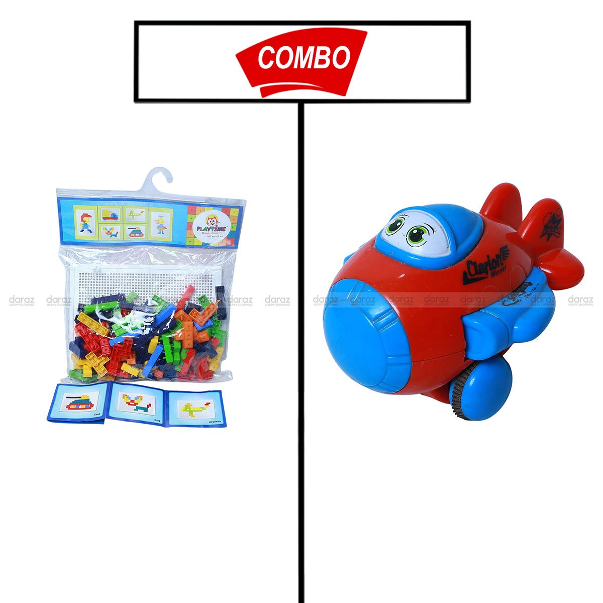 MAGIC BOARD FOR KIDS  & CARTOON FACE TOY PLANE COMBO COMBO