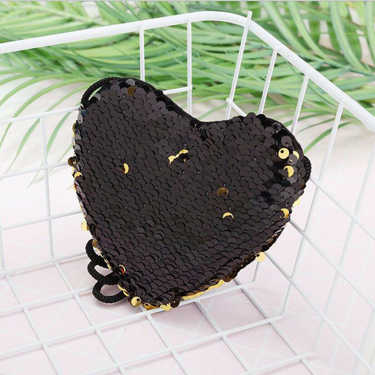 2019 Baby Accessories Ladies Girls Heart Coin Purse Bag Cute Sequins Small Tote Fashion Handbag Purse Kids Props Gifts