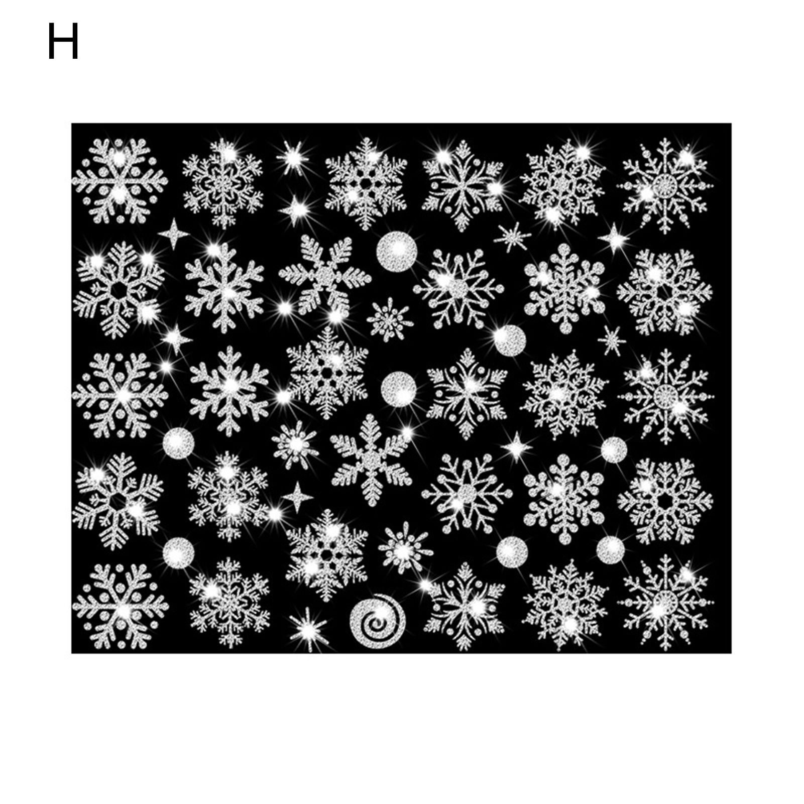 Wall Sticker Bright Color Christ Snowflake Window Decals