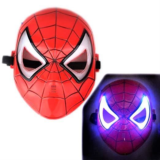 Spiderman Rainbow LED Face Mask For Kids